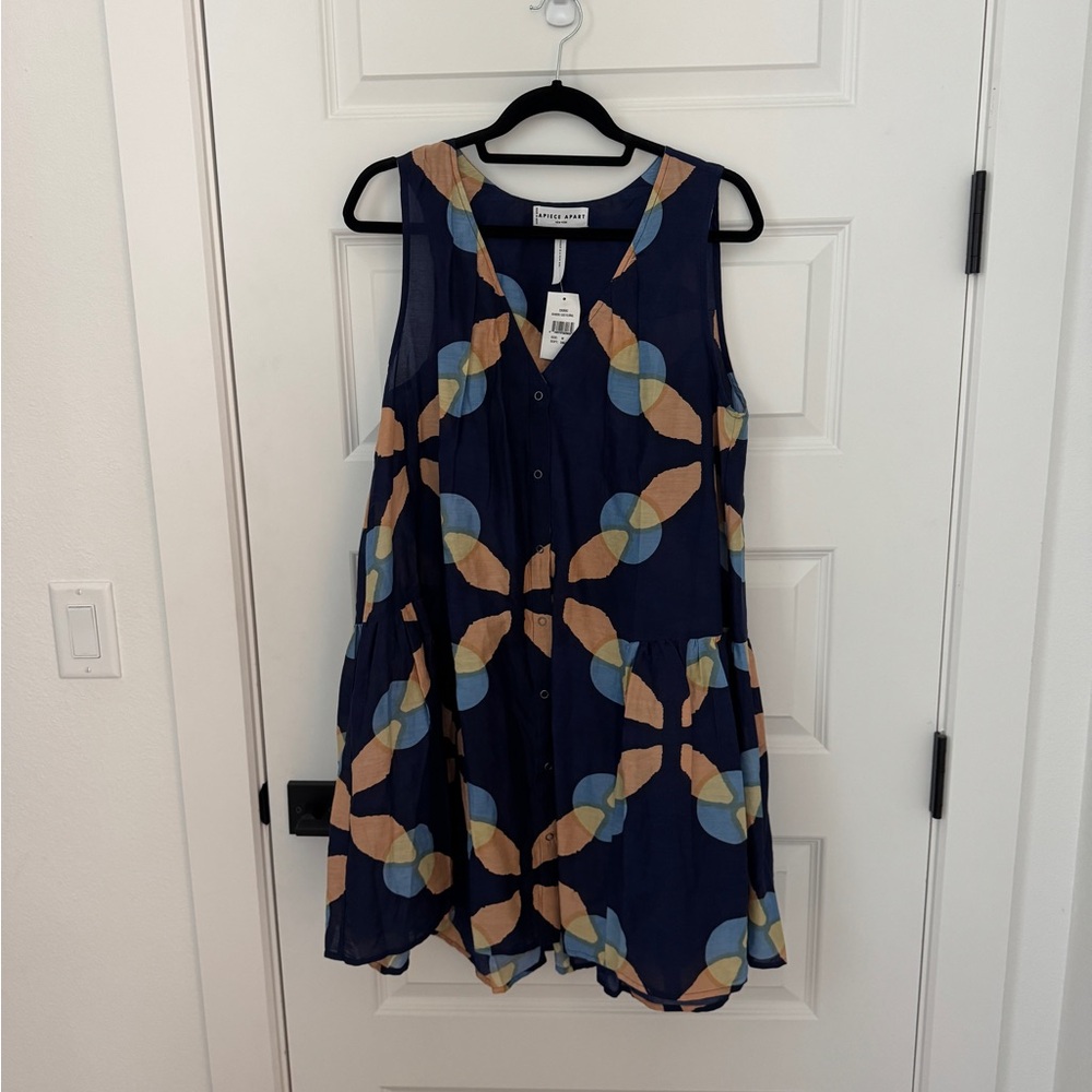 Apiece Apart Rosarito Cotton & Silk Dress. NWT